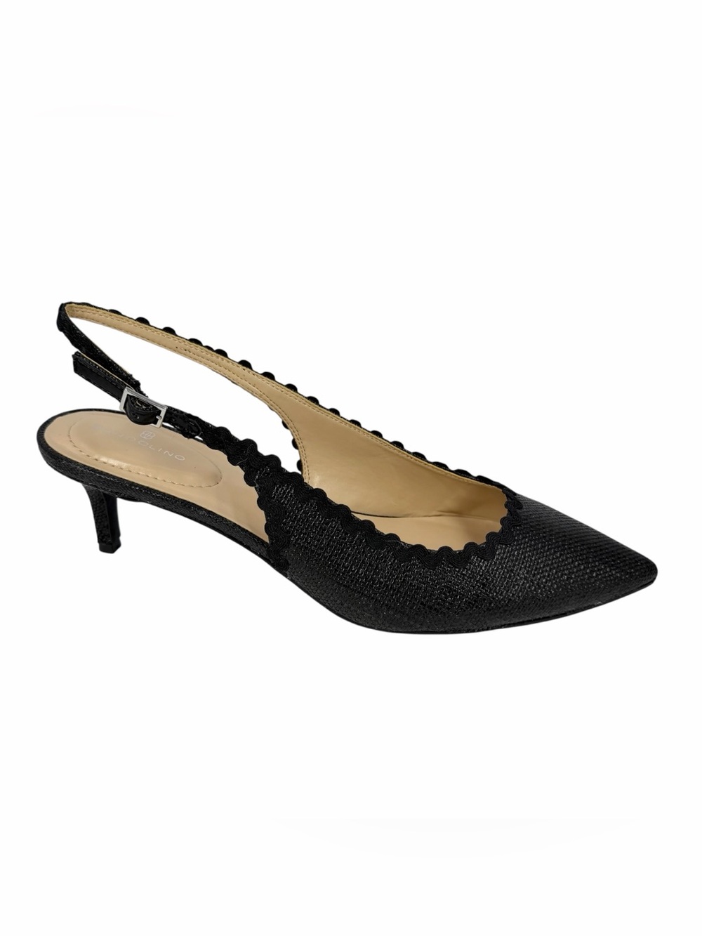 Bandolino Women's Albas Kitten Heel Slingback Pumps Black Size 11M